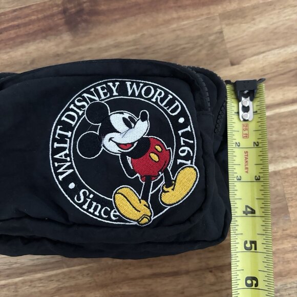 VTG Disney World 2 In 1 Fanny Pack / Crossbody Bag Purse Black Unisex Trip Parks - Picture 9 of 13